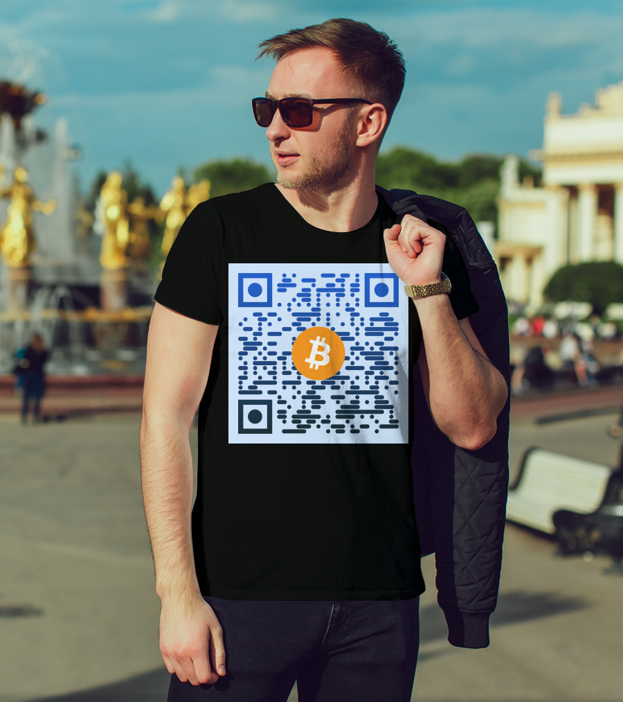 QR Code Bitcoin T-Shirt
