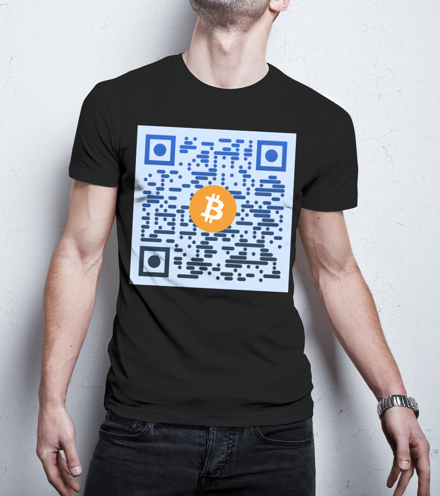 QR Code Bitcoin T-Shirt