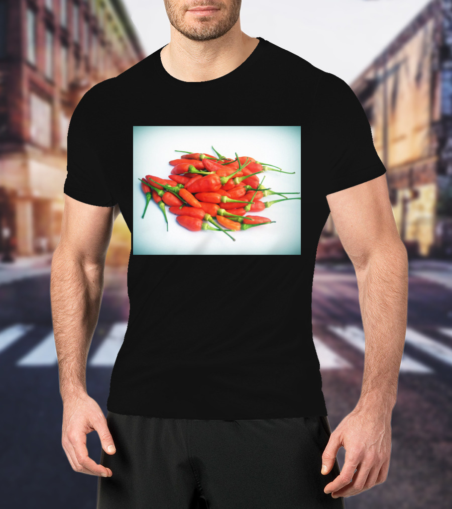Red Chilli Peppers Abundance Hot And Spicy T-Shirt