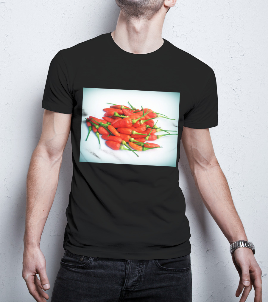 Red Chilli Peppers Abundance Hot And Spicy T-Shirt