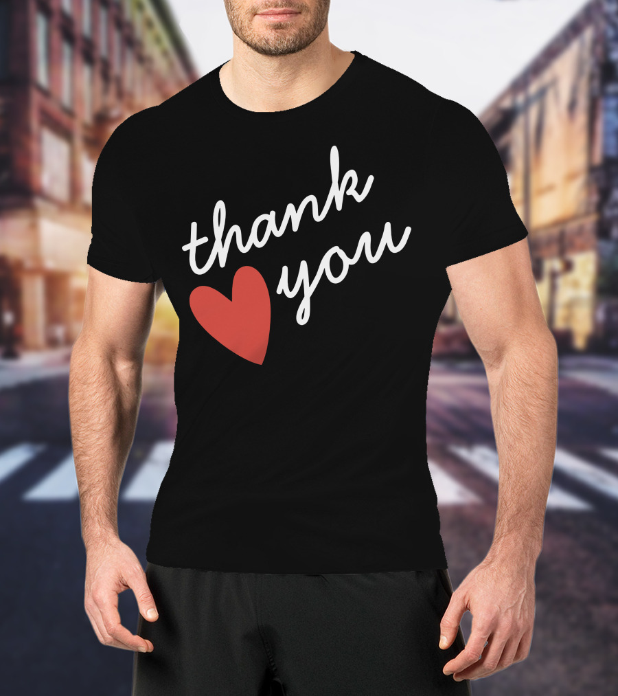 Thank You Red Heart T-Shirt
