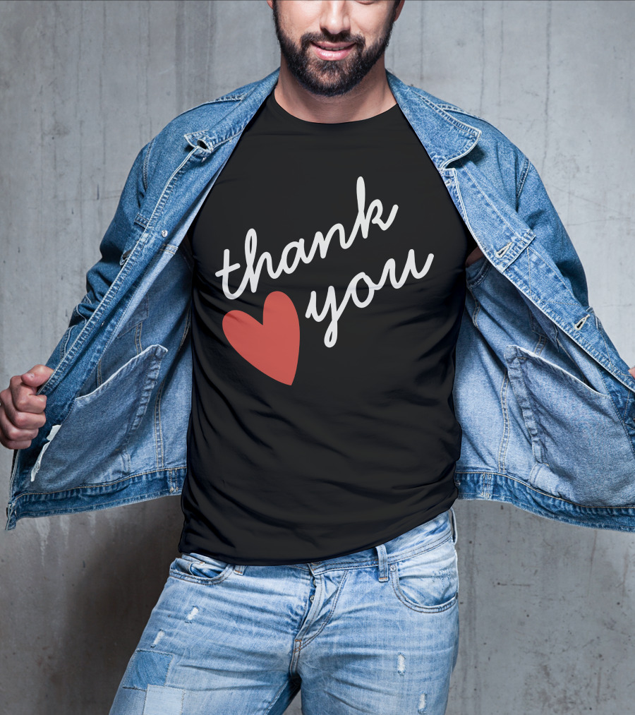 Thank You Red Heart T-Shirt