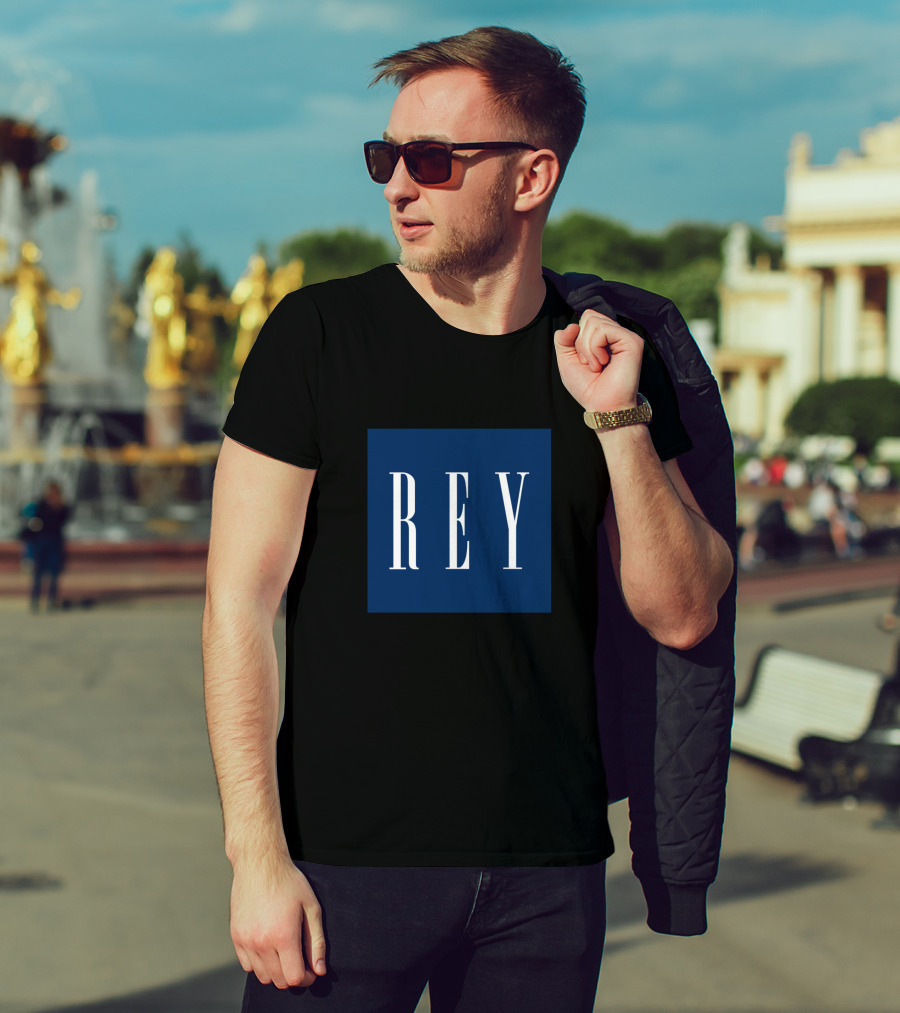 Rey Blue Square Block T-Shirt
