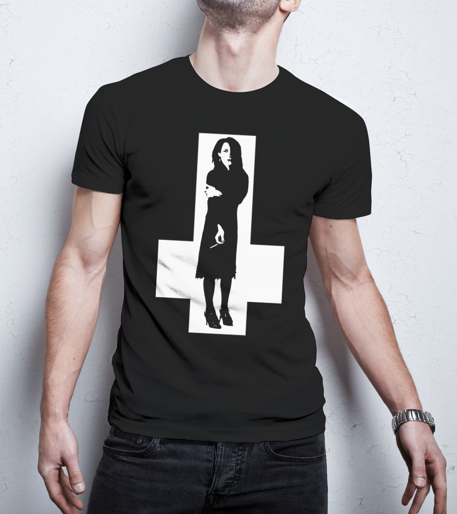 Rozz Williams Gothic Silhouette Cross T-Shirt