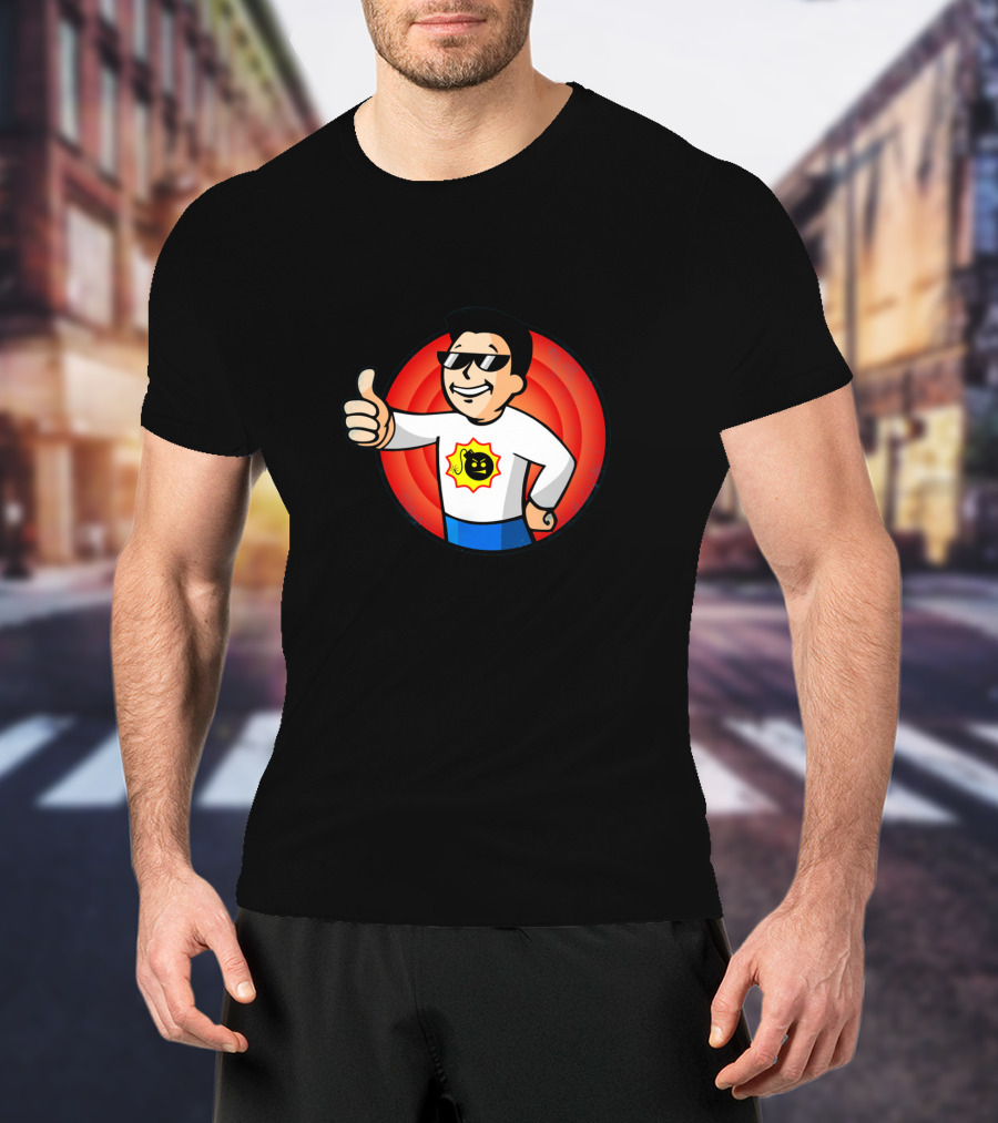 Serious Sam Thumbs Up Vault Boy Mashup T-Shirt