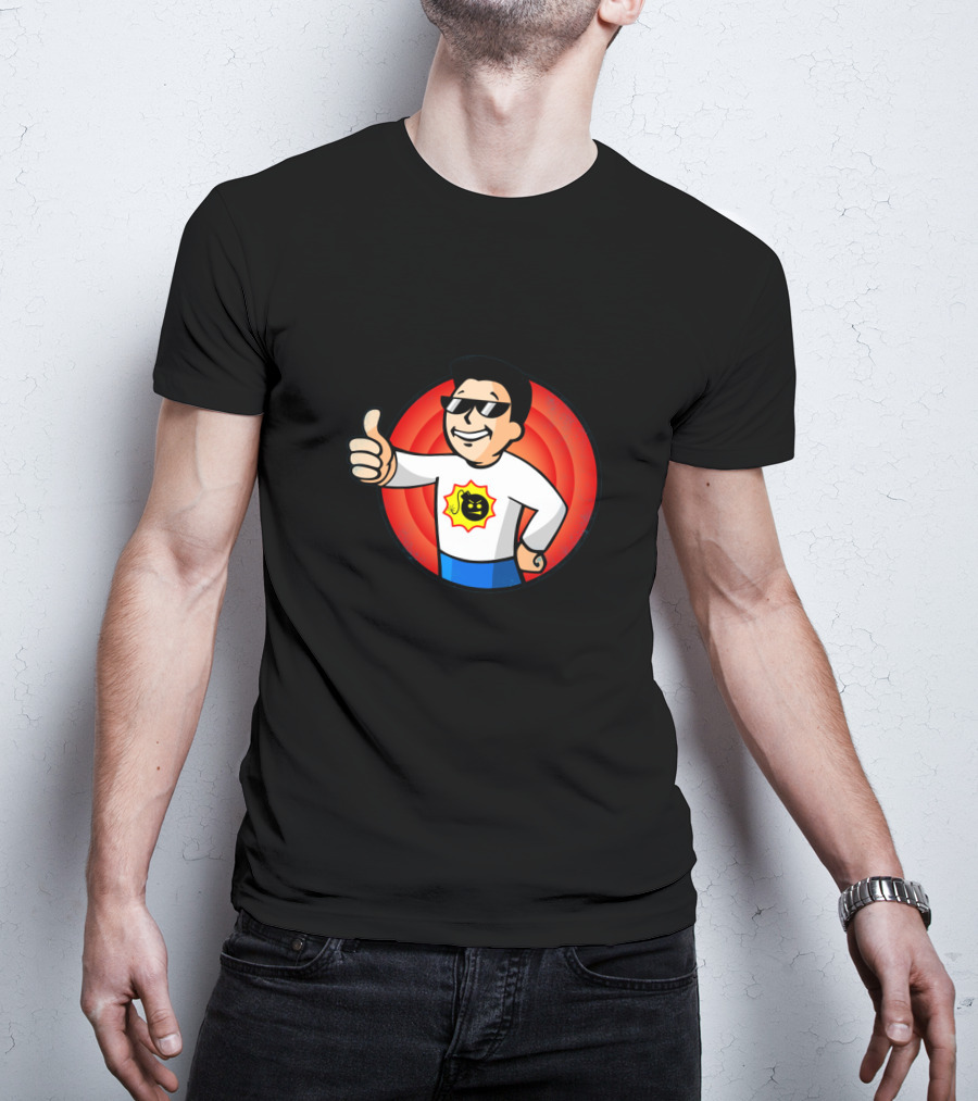 Serious Sam Thumbs Up Vault Boy Mashup T-Shirt