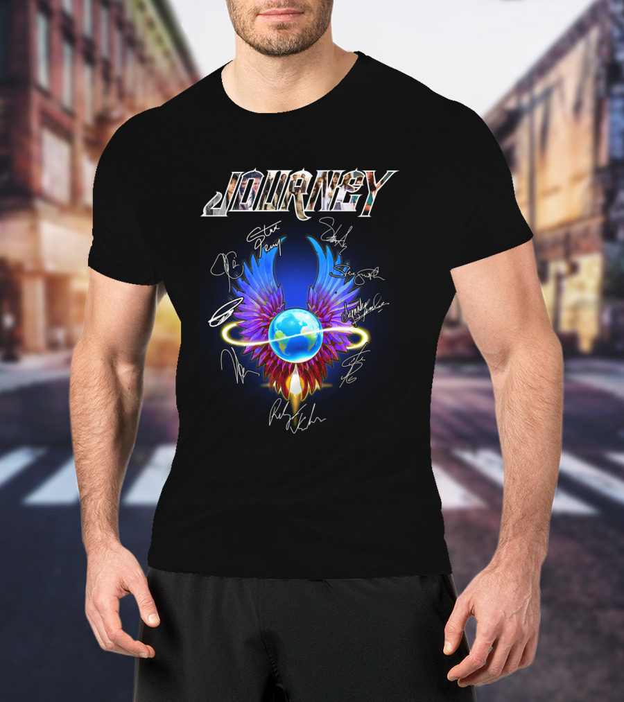 Journey Band Winged Globe T-Shirt