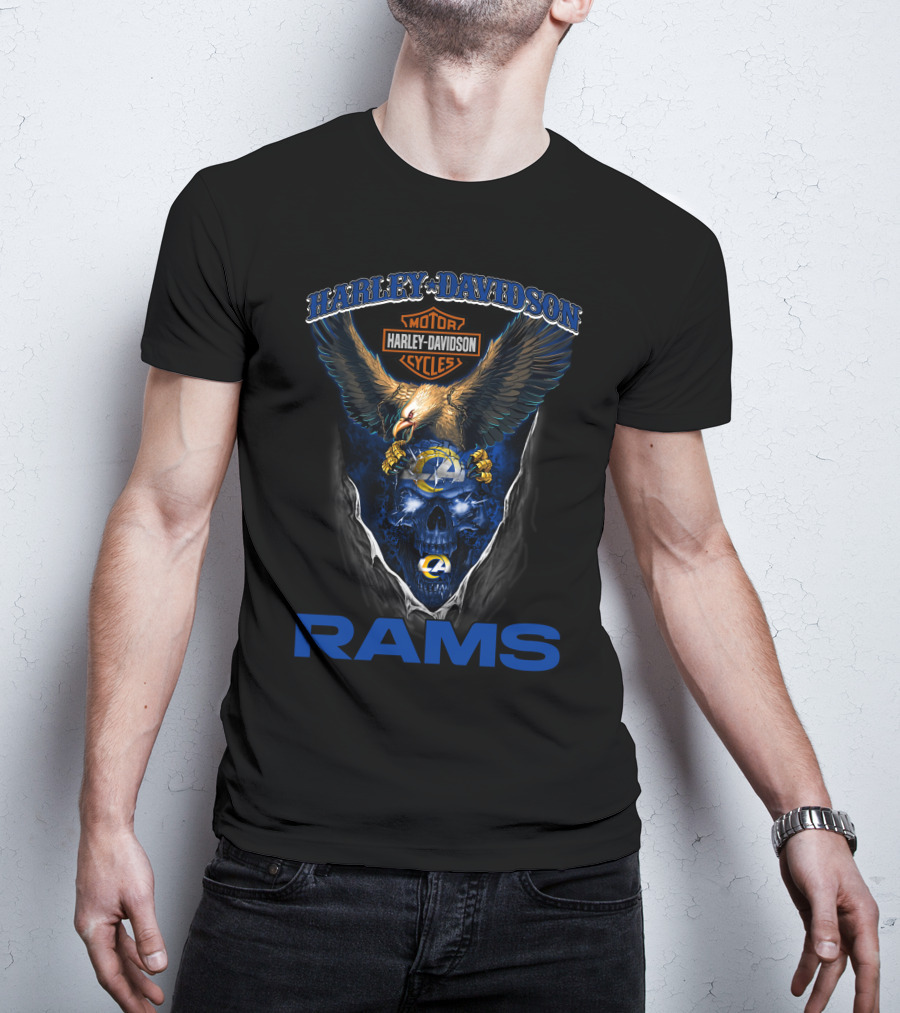 Harley Davidson Los Angeles Rams Hd29Nfl T-Shirt