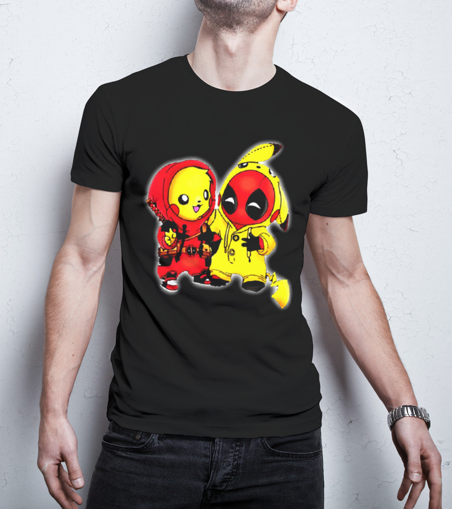 Deadpool Pikachu Mashup Costume Friendship T-Shirt