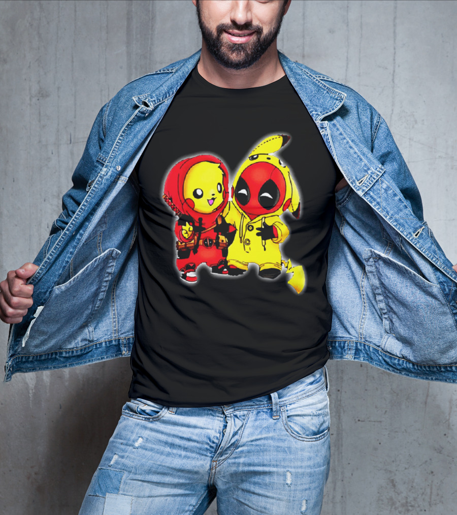 Deadpool Pikachu Mashup Costume Friendship T-Shirt