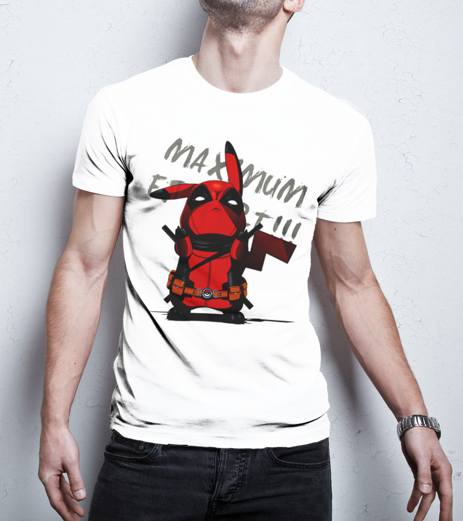Pikachu Deadpool Maximum Effort T-Shirt