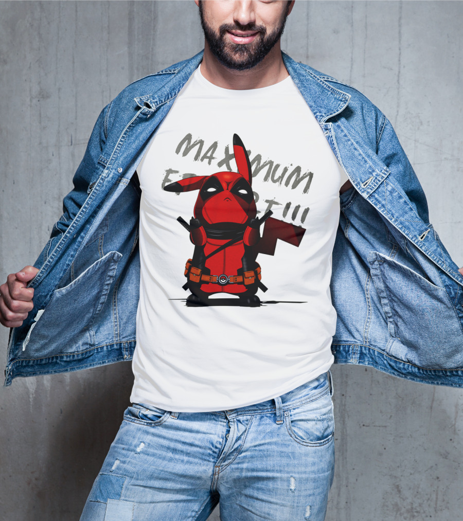 Pikachu Deadpool Maximum Effort T-Shirt
