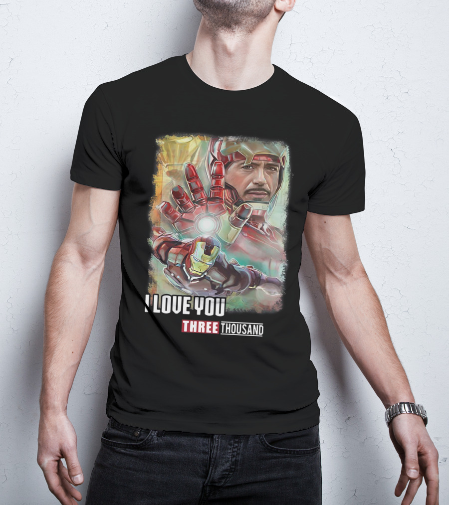 Avengers Endgame Iron Man I Love You Three Thousand Tony Stark T-Shirt