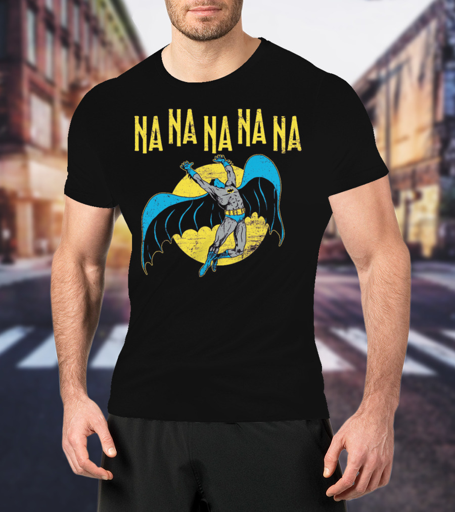 Na Na Na Na Na Na Batman Retro Style 1960s Comic Book Hero Vintage Bat T-Shirt