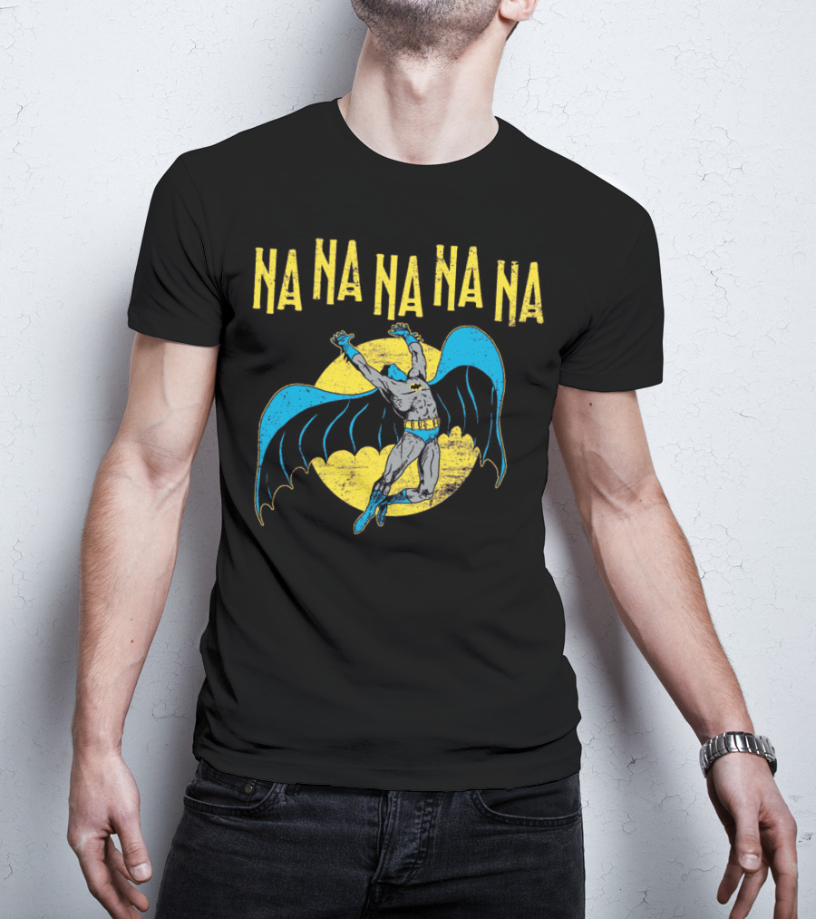 Na Na Na Na Na Na Batman Retro Style 1960s Comic Book Hero Vintage Bat T-Shirt