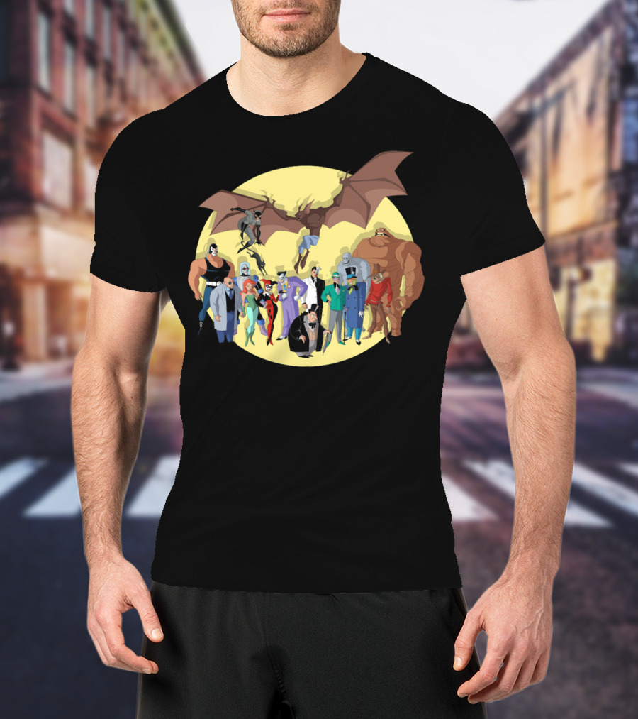 The Rogues Gallery Batman Villains Group With Joker Riddler Catwoman And Penguin Iconic Characters T-Shirt