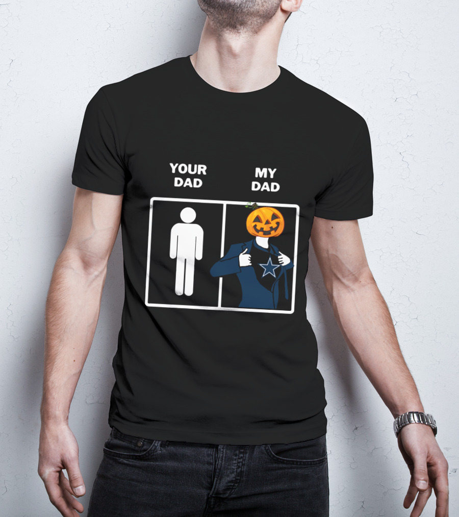 Your Dad My Dad Dallas Halloween Pumpkin Star T-Shirt