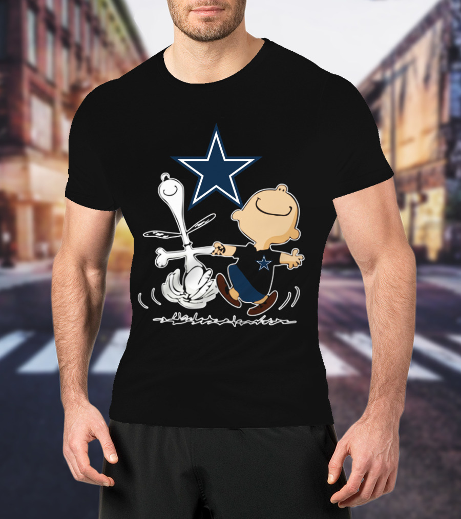 Dallas Cowboys Snoopy And Charlie Brown Dancing With Star T-Shirt