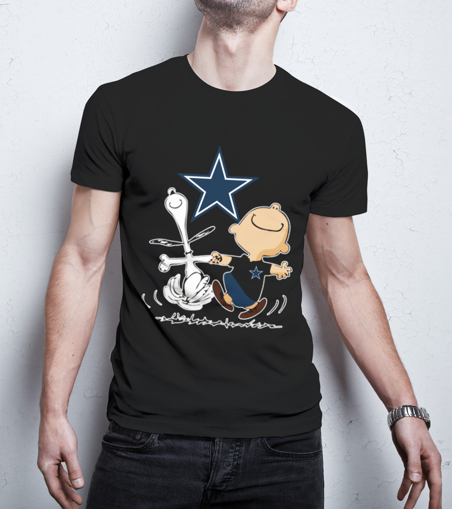 Dallas Cowboys Snoopy And Charlie Brown Dancing With Star T-Shirt