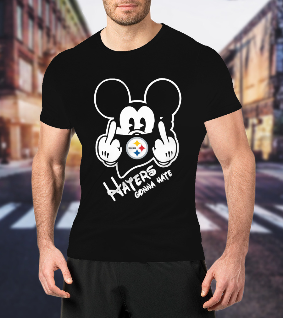 Haters Gonna Hate Pittsburgh Steelers Mickey Mouse T-Shirt