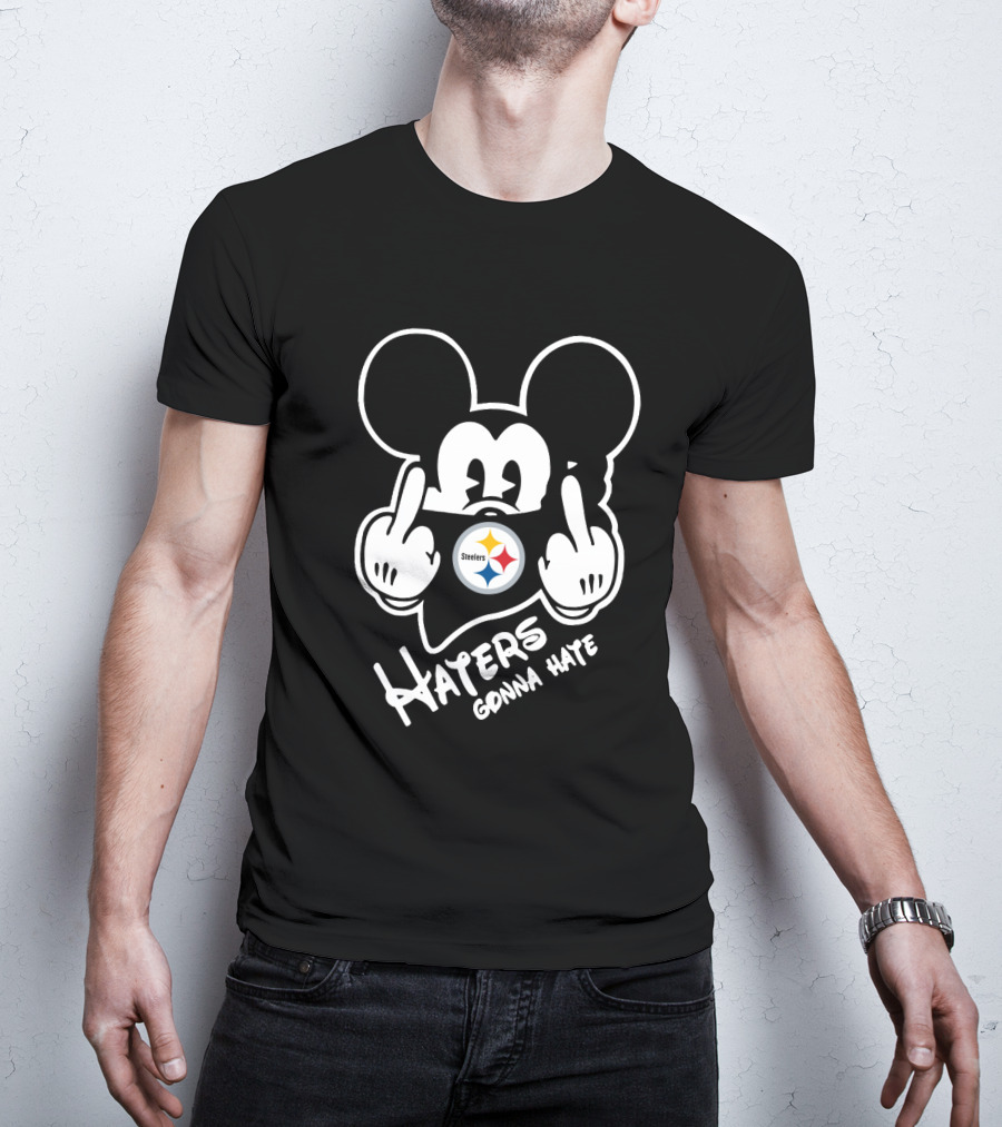 Haters Gonna Hate Pittsburgh Steelers Mickey Mouse T-Shirt