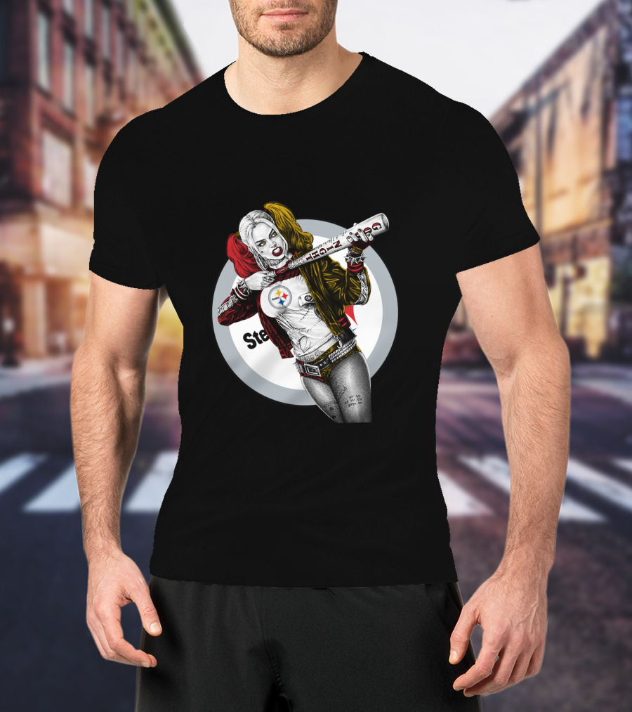 Pittsburgh Steelers Harley Quinn Bat T-Shirt