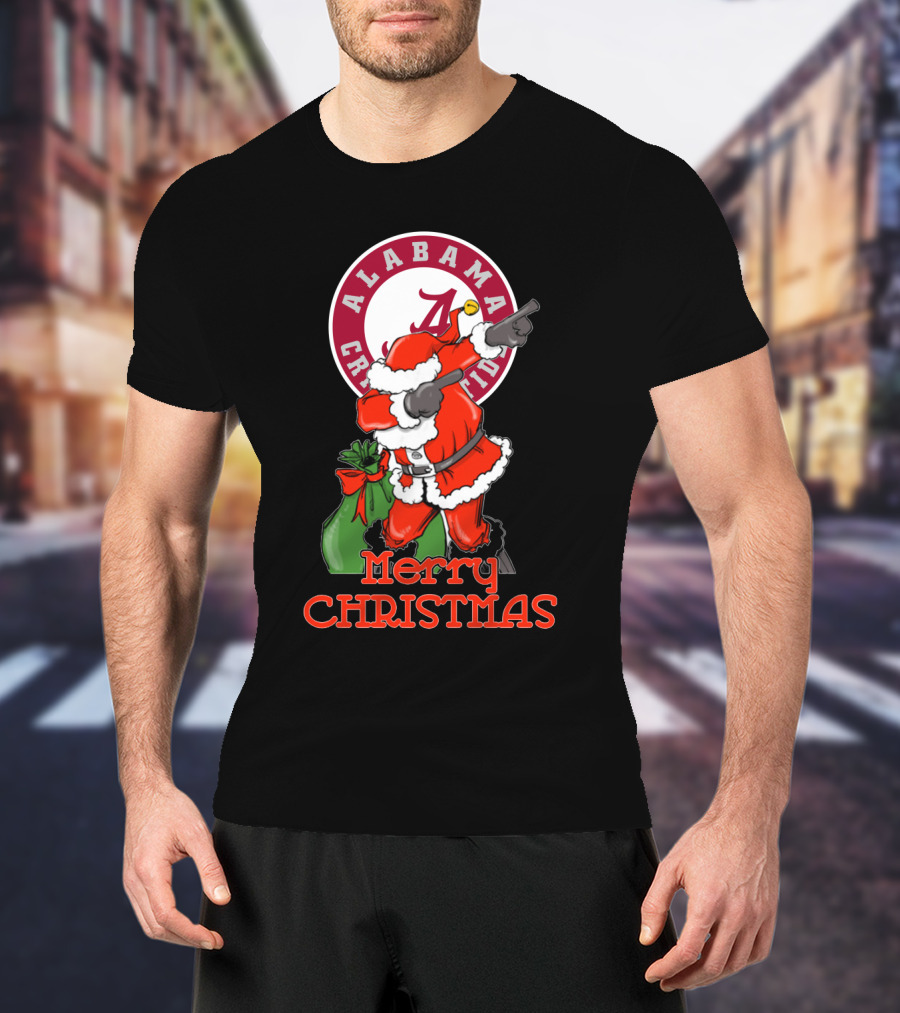 Alabama Crimson Tide Merry Christmas Santa T-Shirt