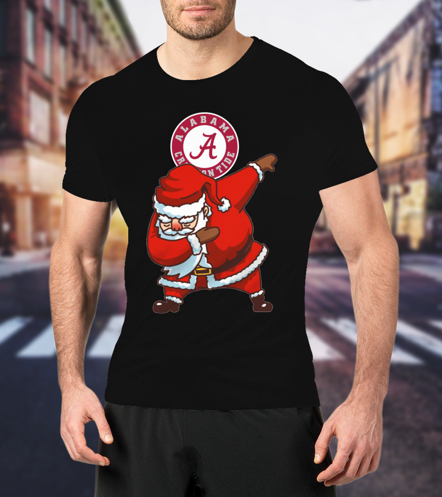 Alabama Crimson Tide Santa Dab T-Shirt