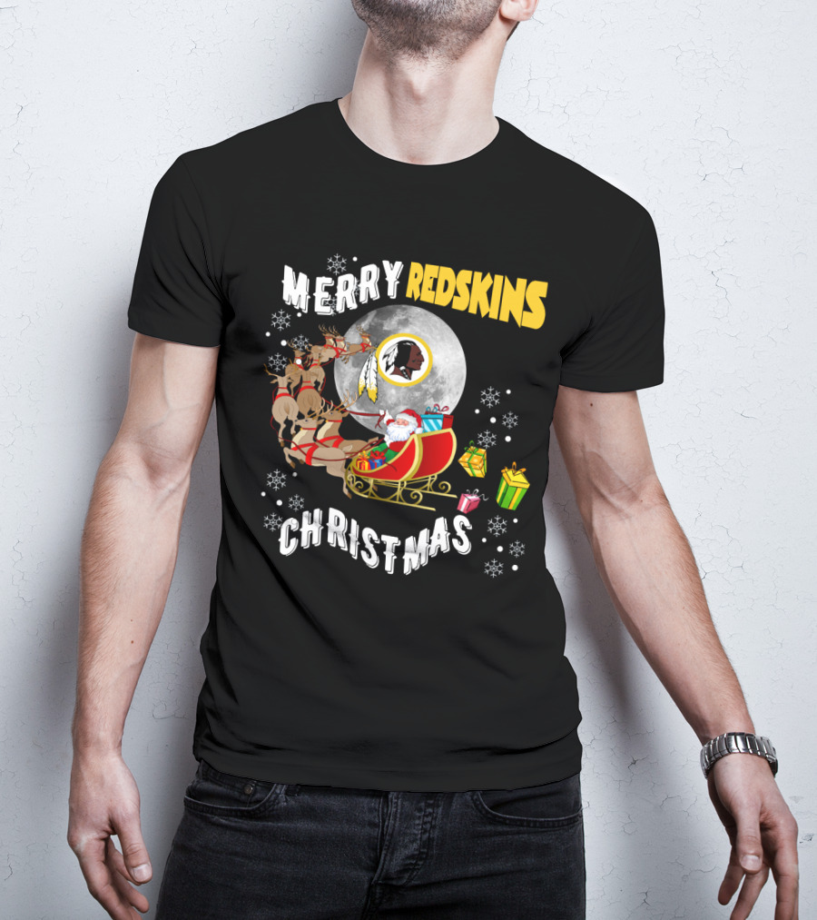 Merry Redskins Christmas T-Shirt