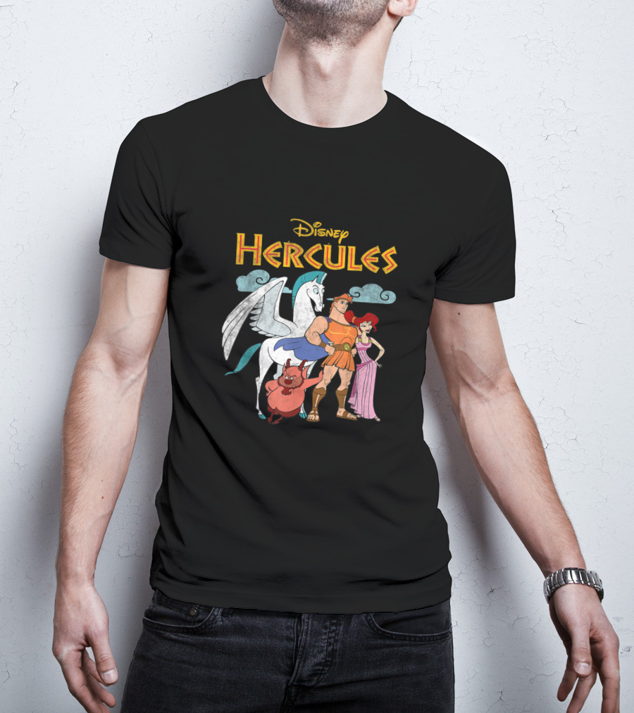 Disney Hercules Characters Pegasus Megara Phil T-Shirt