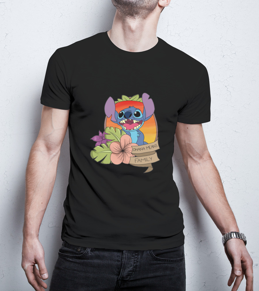 Ohana Means Family Disney Films Stitch T-Shirt