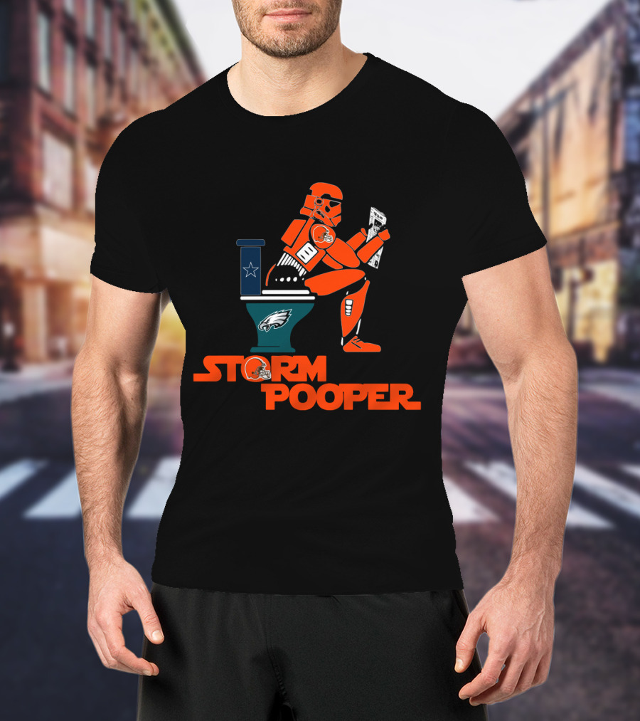 Storm Pooper Cleveland Browns Philadelphia Eagles Dallas Cowboys Legends T-Shirt