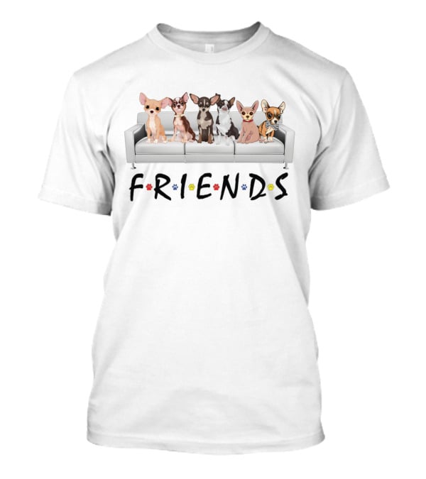 FRIENDS Chihuahua Paws Couch T-Shirt