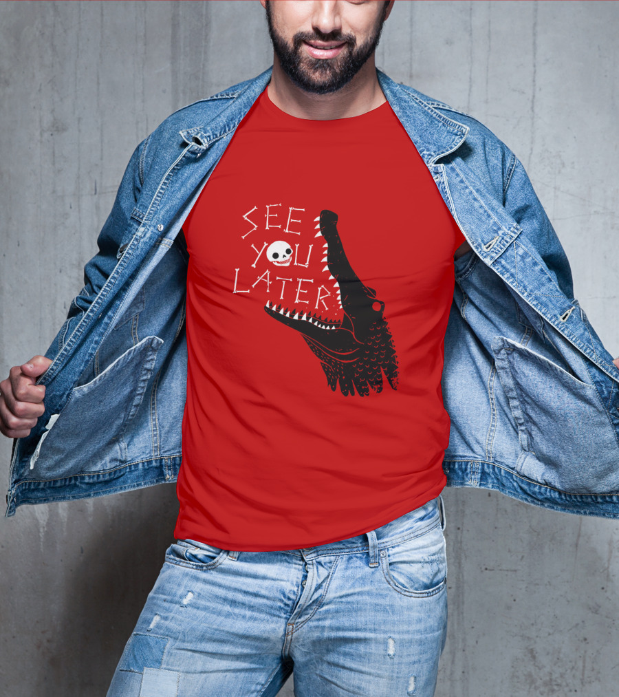 See You Later Alligator Skull T-Shirt