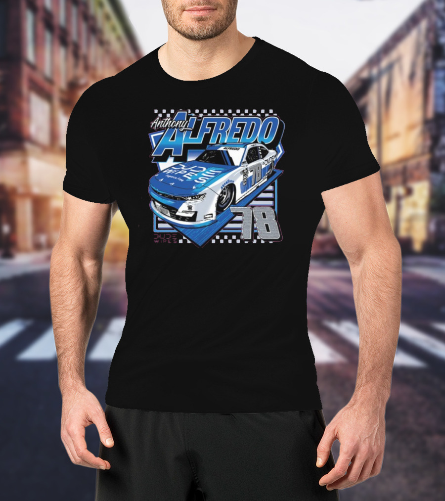 Anthony Alfredo Dude Wipes Car 78 Racing T-Shirt