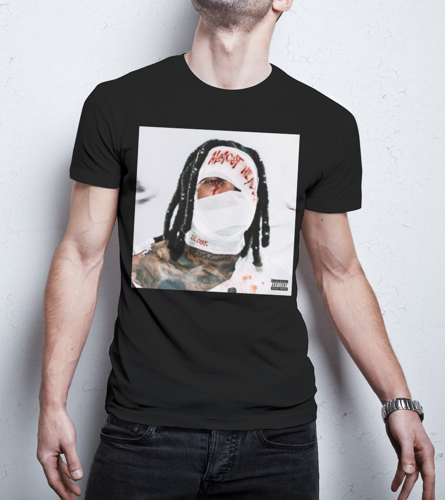 Lil Durk Almost Healed Bandaged Face Album T-Shirt