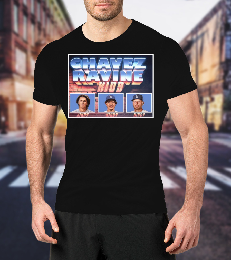 Chavez Ravine Kids Jimmy Miggy Mikey T-Shirt