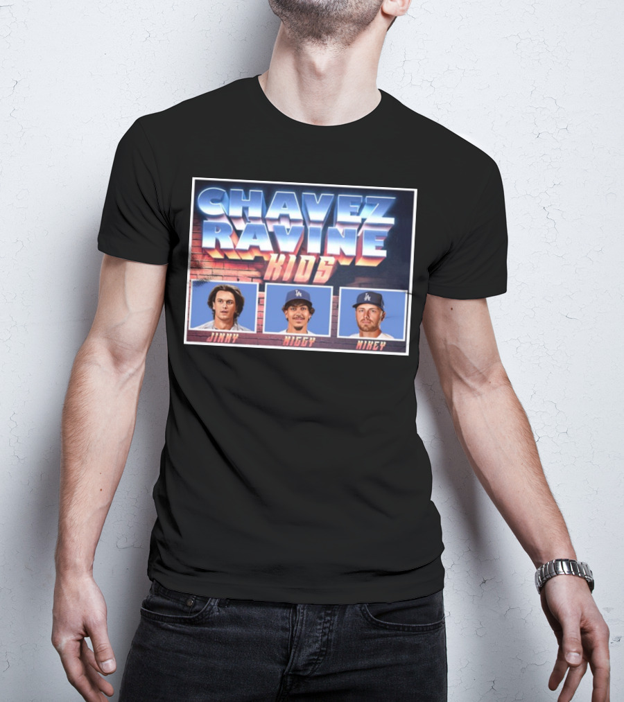 Chavez Ravine Kids Jimmy Miggy Mikey T-Shirt