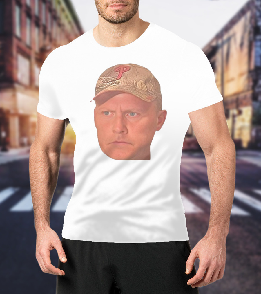 Jordie Jordan Wearing Phillies Cap Jeff Ridgway Psycho Dad Face T-Shirt