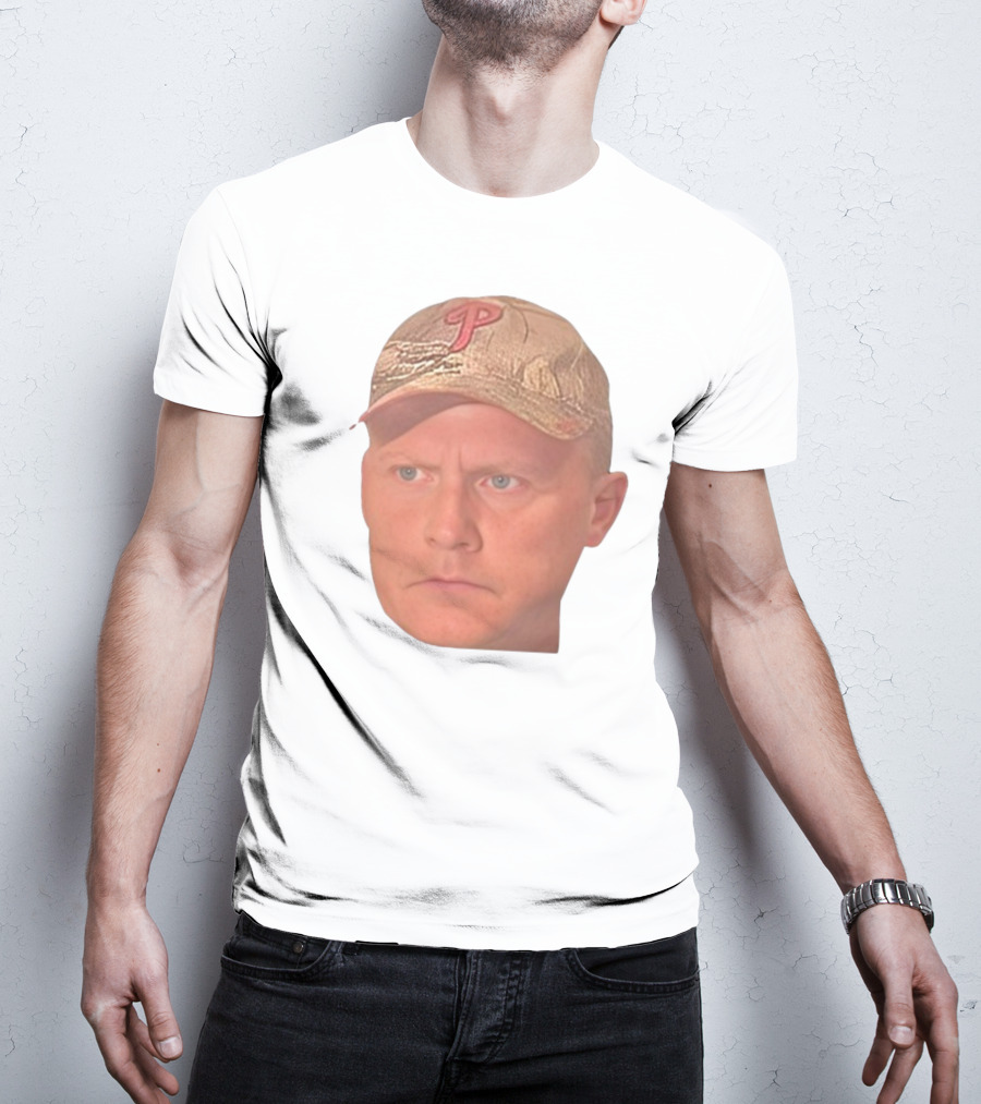 Jordie Jordan Wearing Phillies Cap Jeff Ridgway Psycho Dad Face T-Shirt