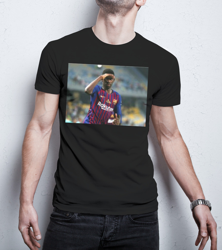 Koundé Dembélé Rakuten FC Barcelona Football Jersey T-Shirt