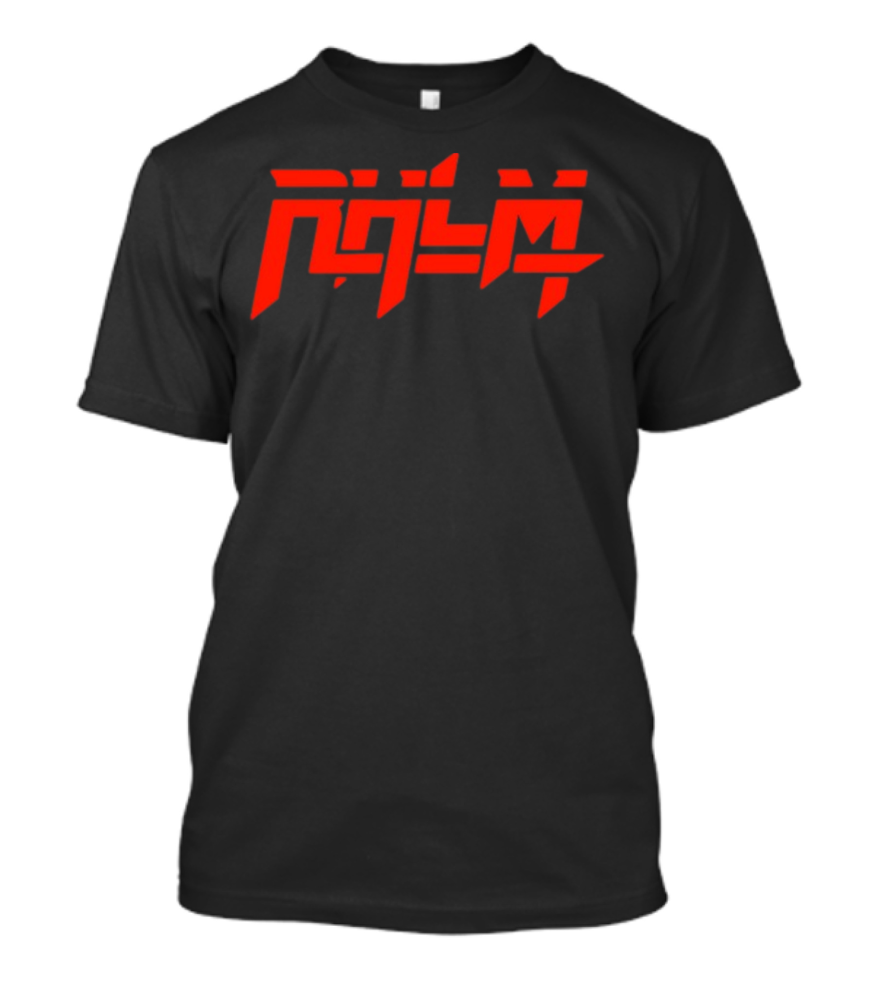 Rhlm Cyberpunk Red Futuristic Typography T-Shirt