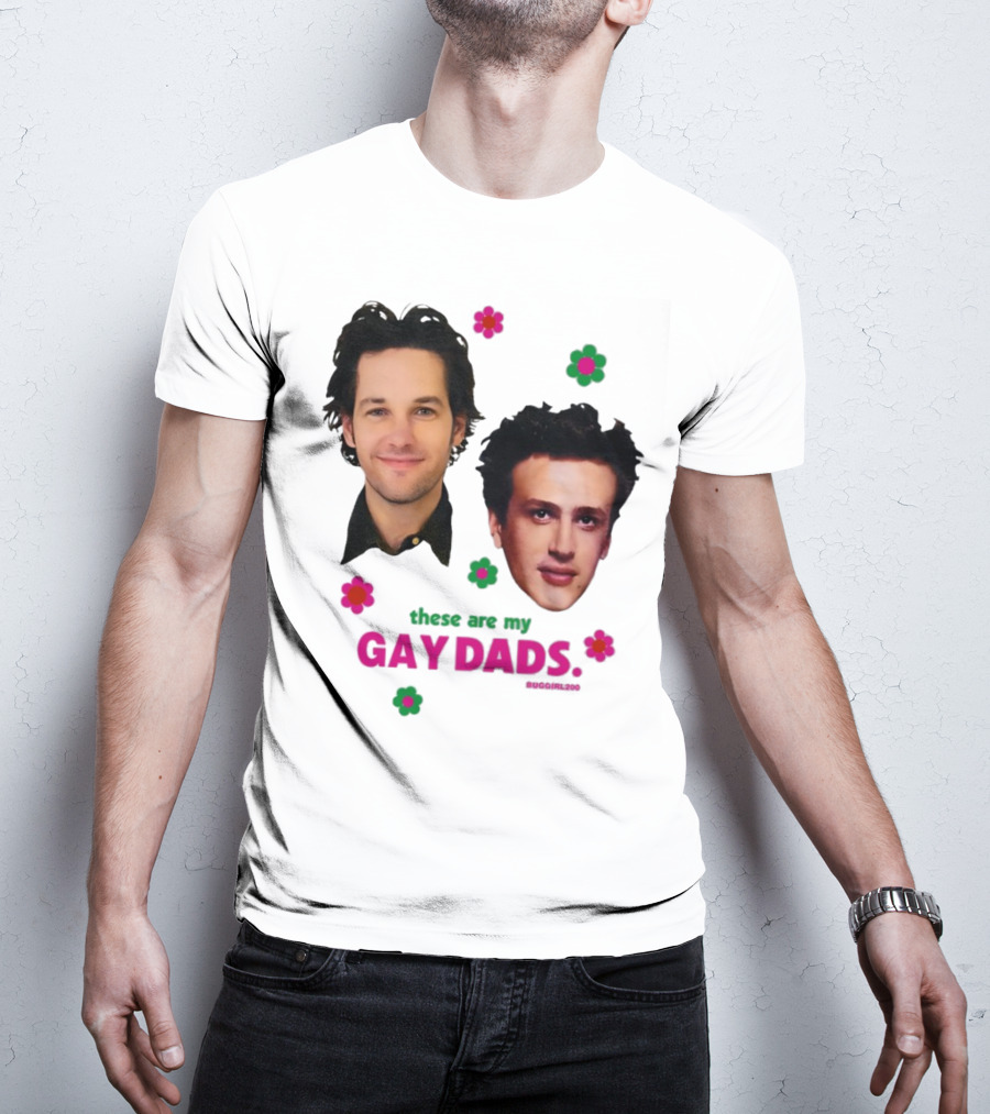 These Are My Gay Dads Flowers Nuggclub 420 T-Shirt