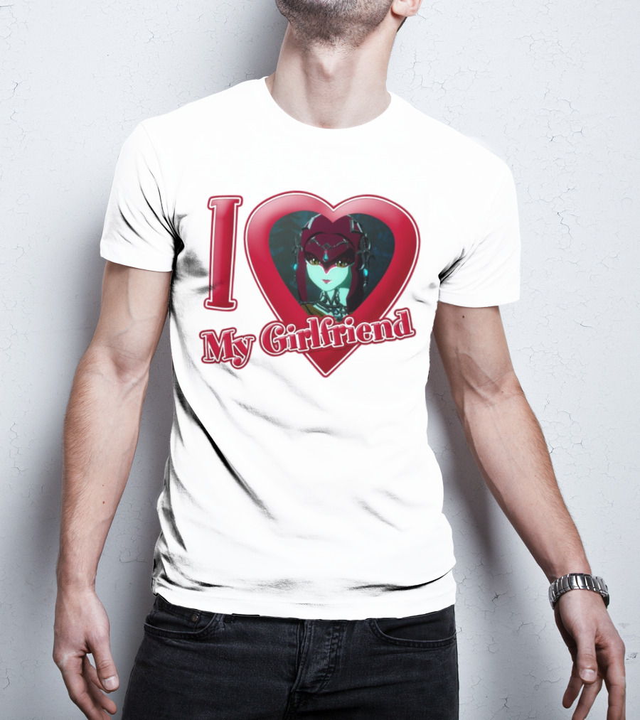 The Legend Of Zelda I Love My Girlfriend Mipha Heart T-Shirt