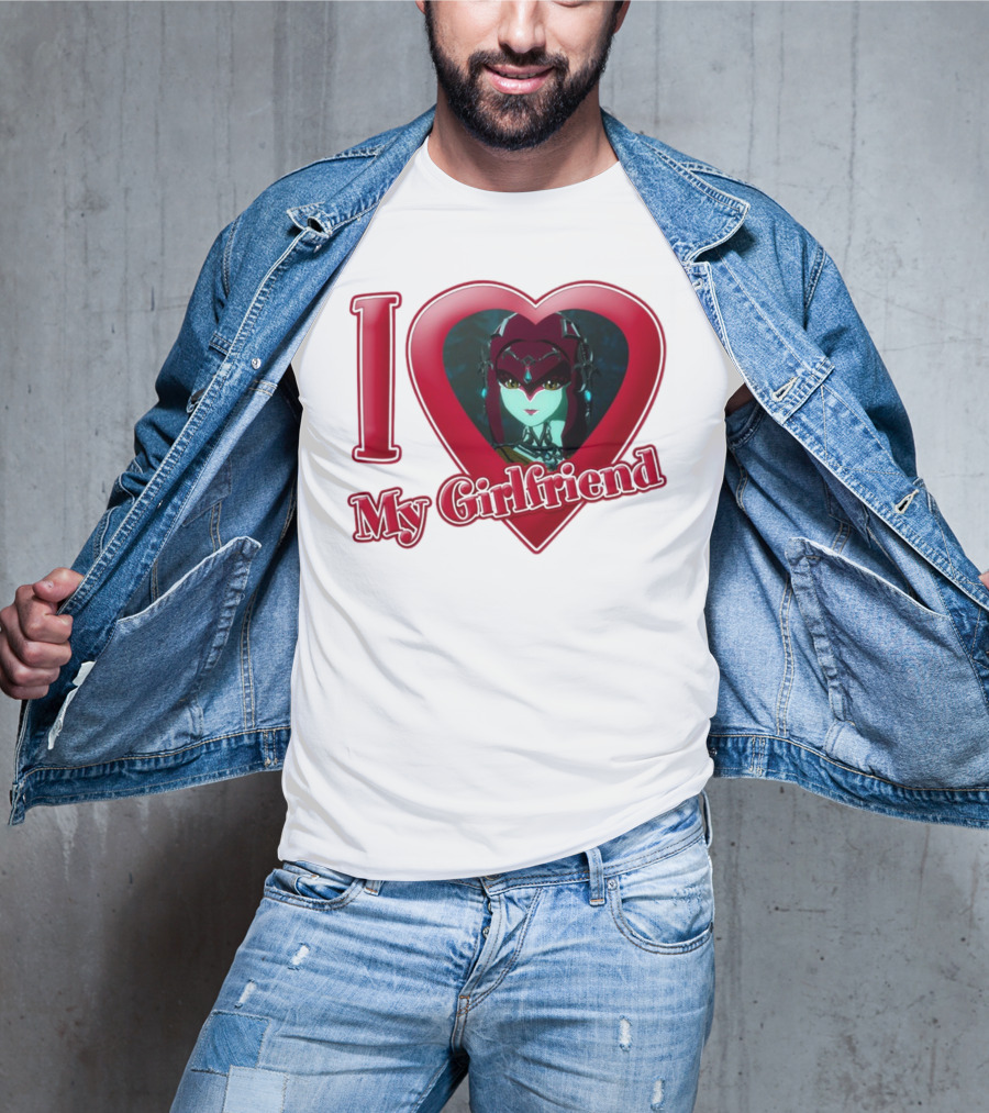 The Legend Of Zelda I Love My Girlfriend Mipha Heart T-Shirt