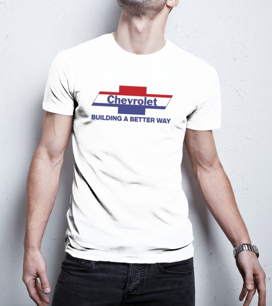 Chevrolet Building A Better Way Classic Bowtie Red White And Blue T-Shirt