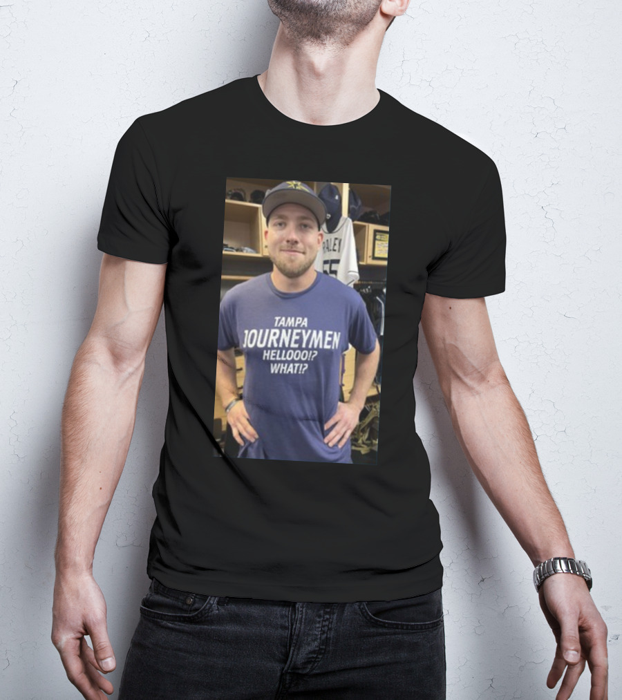 Tampa Journeymen Hellooo What Baseball Locker Room T-Shirt