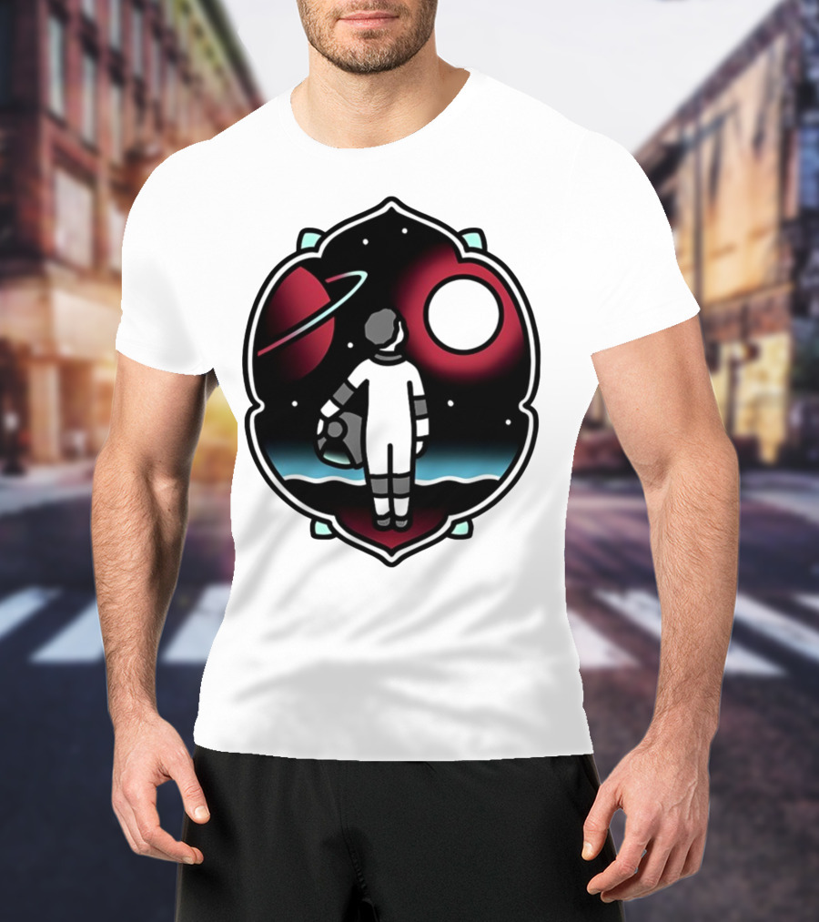Come See The Universe Astronaut Staring At Planets And Stars T-Shirt