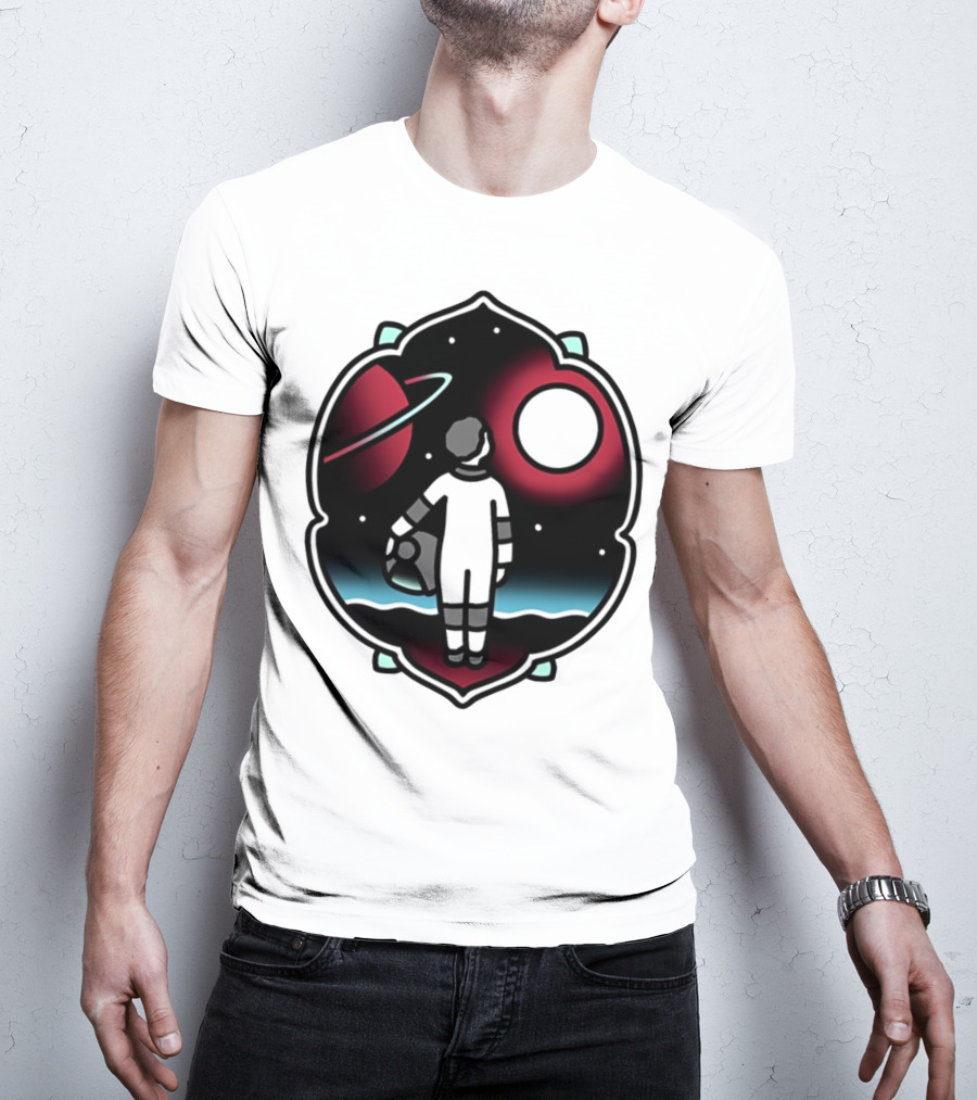 Come See The Universe Astronaut Staring At Planets And Stars T-Shirt