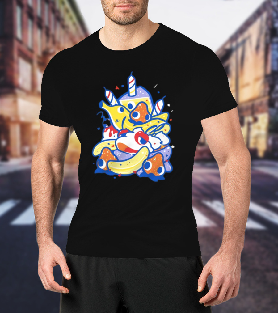 The Yetee Treat Yourself Whimsical Kawaii Birthday Dessert T-Shirt